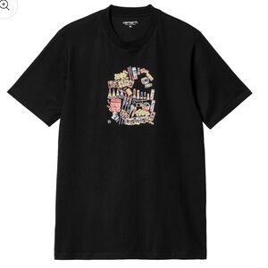 Carhartt WIP Fireworks short sleeve tee black size large